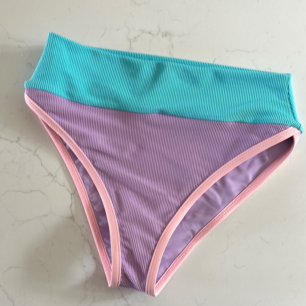 LainSnow Purple and Teal Bottoms